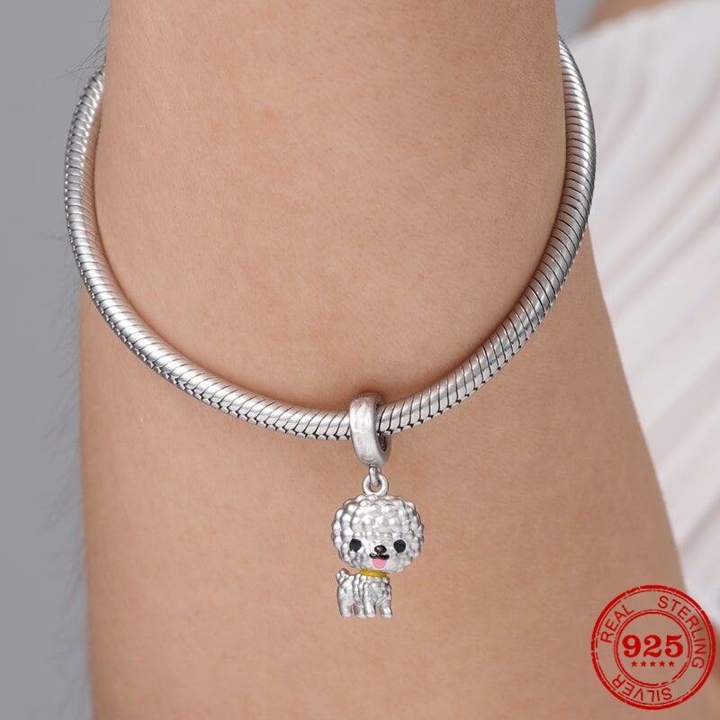 BERLOQUE CHARM PENDENTE "CACHORRO POODLE" - PRATA 925