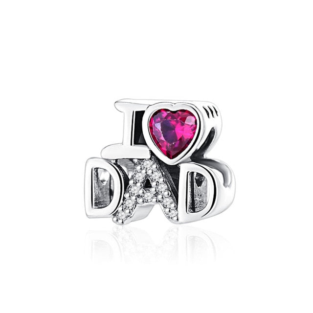 BERLOQUE CHARM "I LOVE DAD - PAI" - PRATA 925