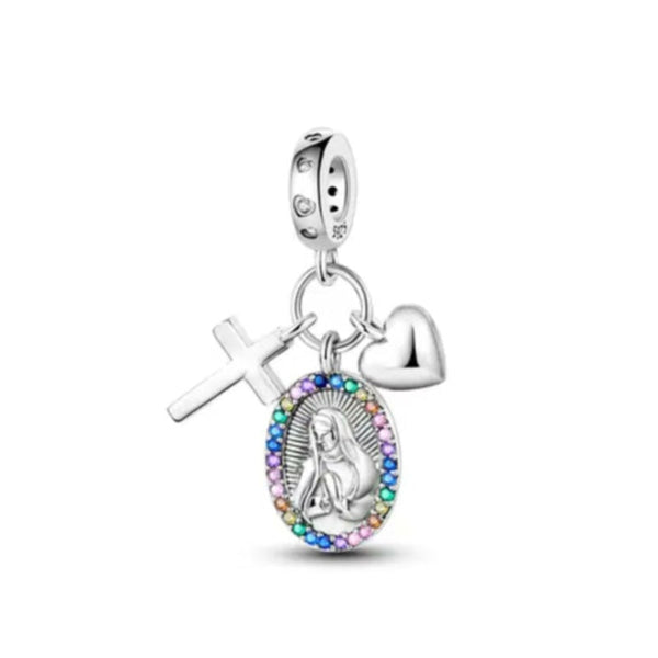 BERLOQUE CHARM PENDENTE "VIRGEM MARIA" - PRATA 925