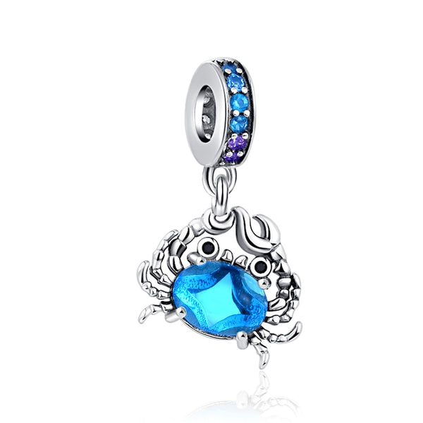 BERLOQUE CHARM PENDENTE "CARANGUEJO AZUL" - PRATA 925