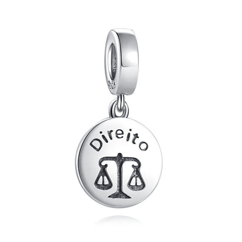 BERLOQUE CHARM PENDENTE "DIREITO ADVOGADO" - PRATA 925