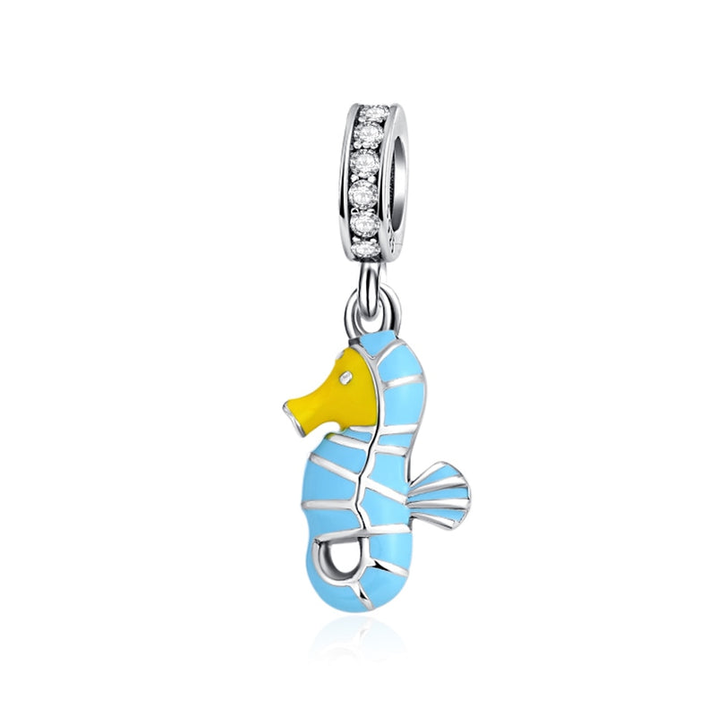 BERLOQUE CHARM PENDENTE "CAVALO MARINHO" - PRATA 925