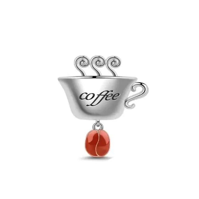 BERLOQUE CHARM "LOVE CAFÉ/ COFFEE" - PRATA 925