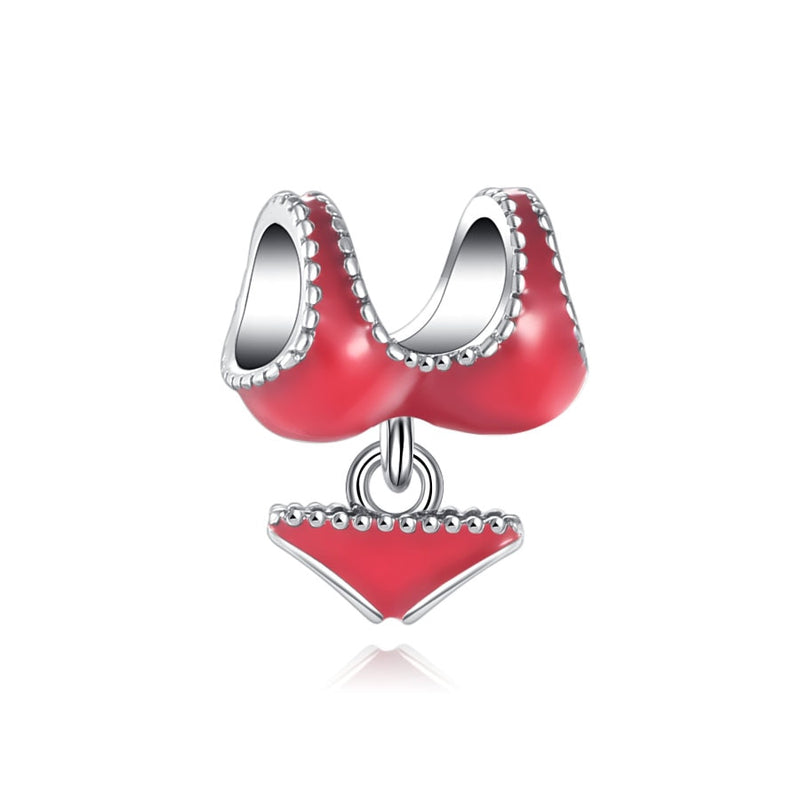 BERLOQUE CHARM PENDENTE "BIQUINI VERMELHO" - PRATA 925