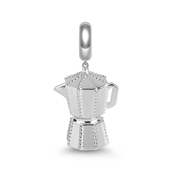 BERLOQUE CHARM PENDENTE "CAFETEIRA ITALIANA" - PRATA 925