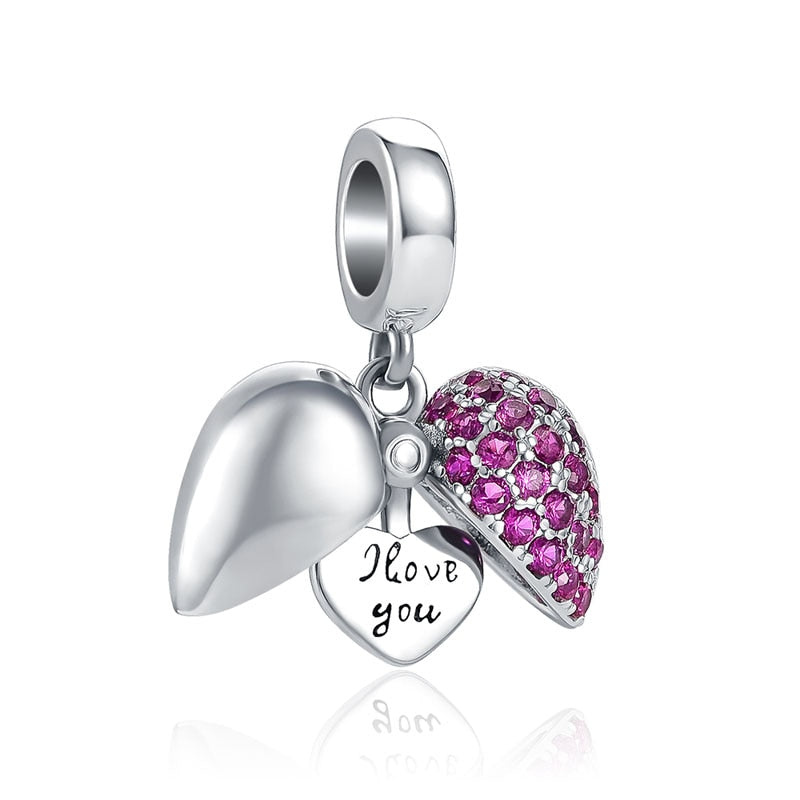 BERLOQUE CHARM PENDENTE "I LOVE YOU" - PRATA 925