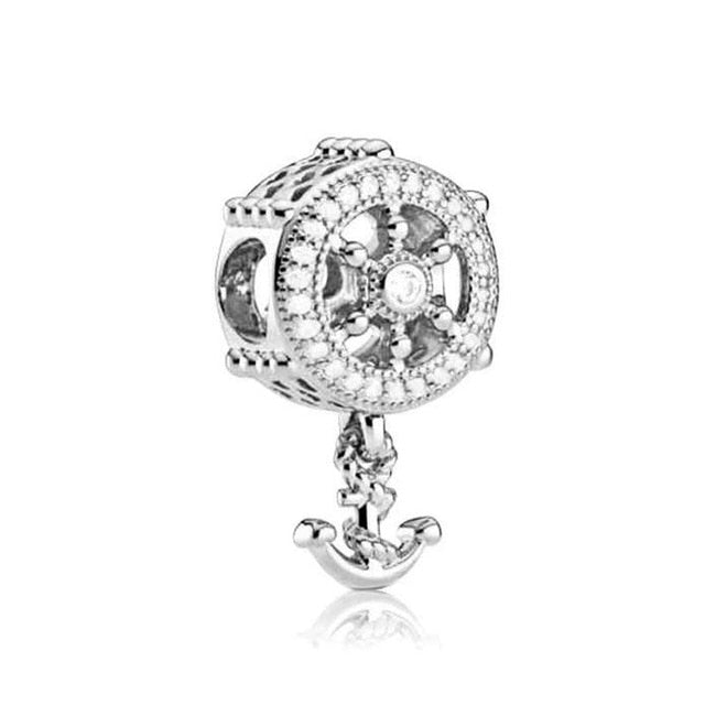 BERLOQUE CHARM PENDENTE "TIMÃO & ÂNCORA" - PRATA 925