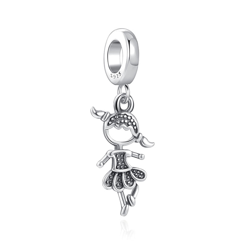 BERLOQUE CHARM PENDENTE "MENINA BAILARINA" - PRATA 925