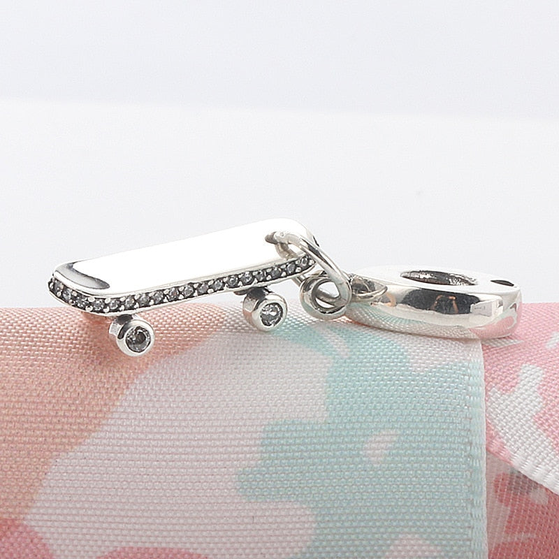 BERLOQUE CHARM PENDENTE "SKATE" - PRATA 925'