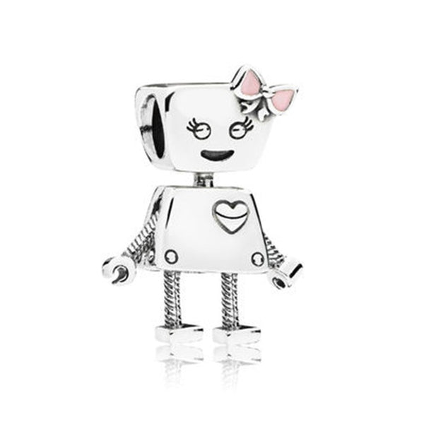 BERLOQUE CHARM "ROBOZINHA BELA BOT" - PRATA 925"