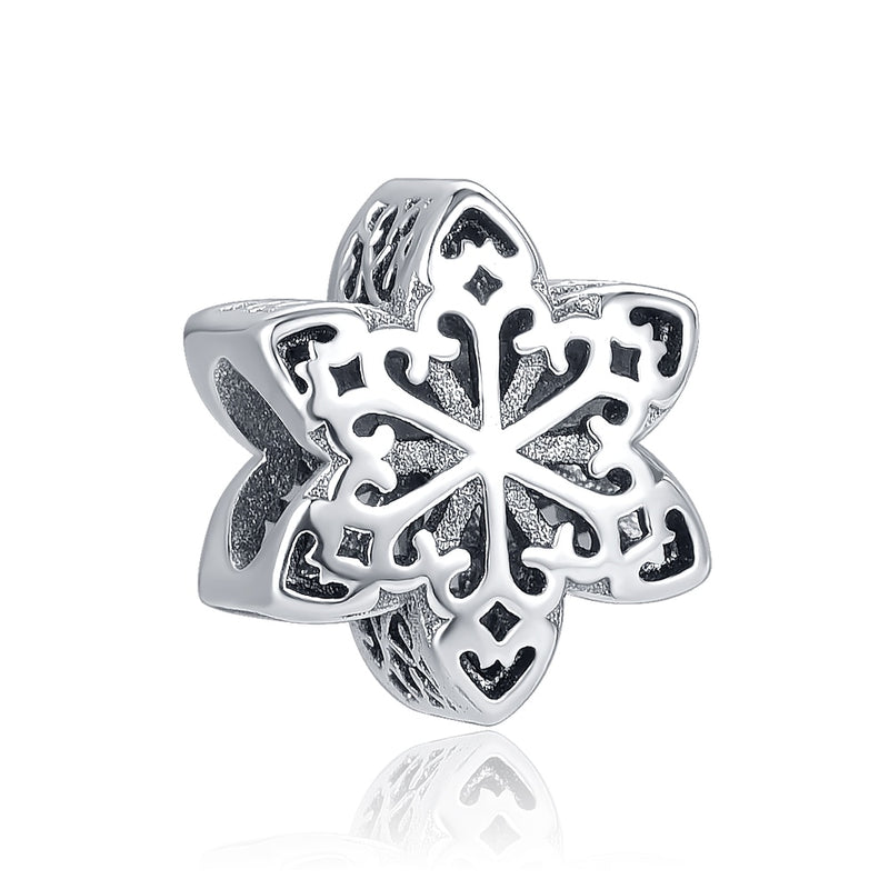 BERLOQUE CHARM SEPARADOR "FLOCO DE NEVE" - PRATA 925