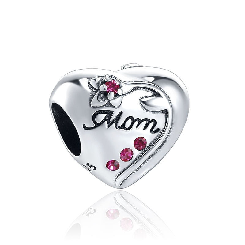 BERLOQUE CHARM SEPARADOR FLORES "MOM" - PRATA 925