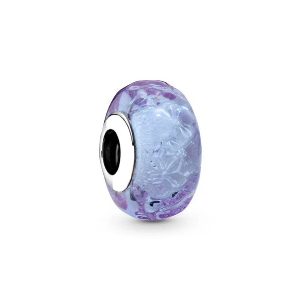 BERLOQUE CHARM "MURANO LAVANDA" - PRATA 925