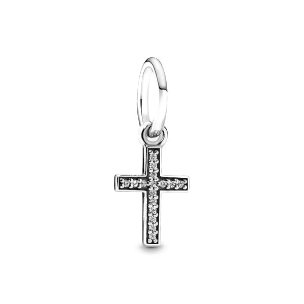 BERLOQUE CHARM PENDENTE "CRUCIFIXO" - PRATA 925"