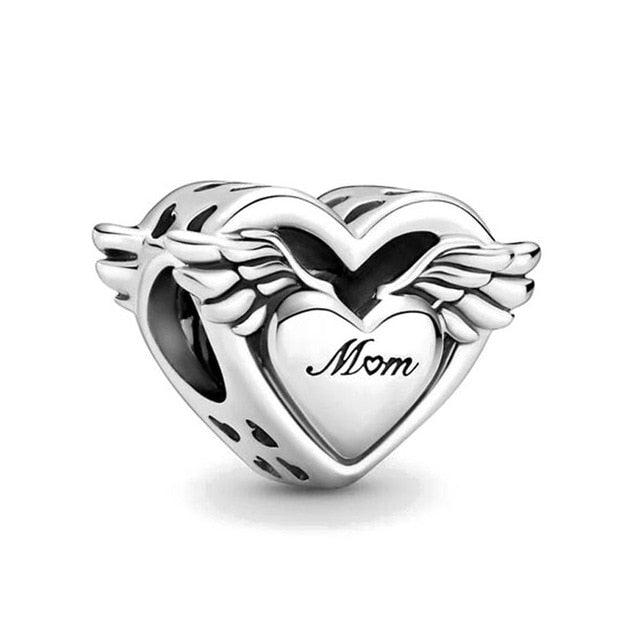 BERLOQUE CHARM SEPARADOR "MÃE - MOM MY ANGEL"" - PRATA 925