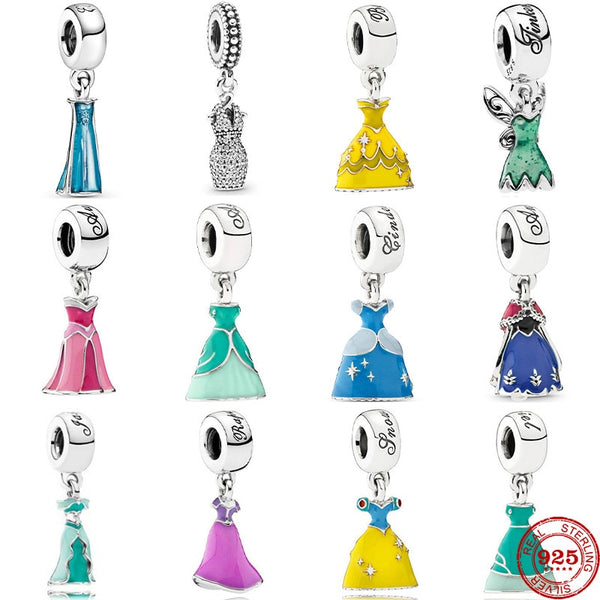 BERLOQUE CHARM PENDENTE "PRINCESAS D.  - PRATA 925