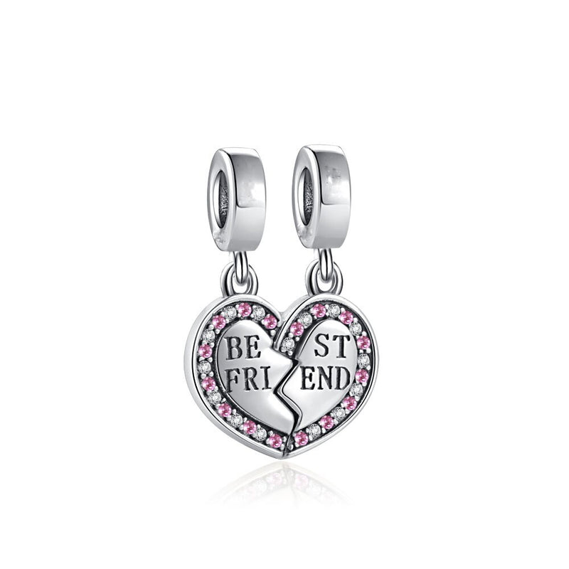 BERLOQUE CHARM PENDENTE "BEST FRIENDS" - PRATA 925