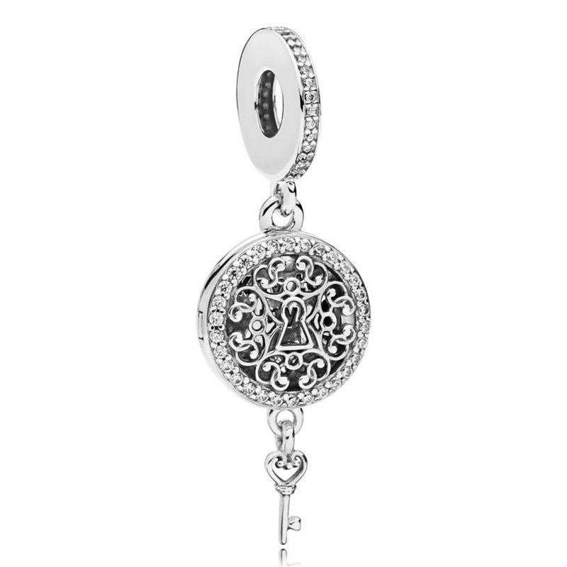 BERLOQUE CHARM PENDENTE "CHAVE DO MUNDO REAL" - PRATA 925