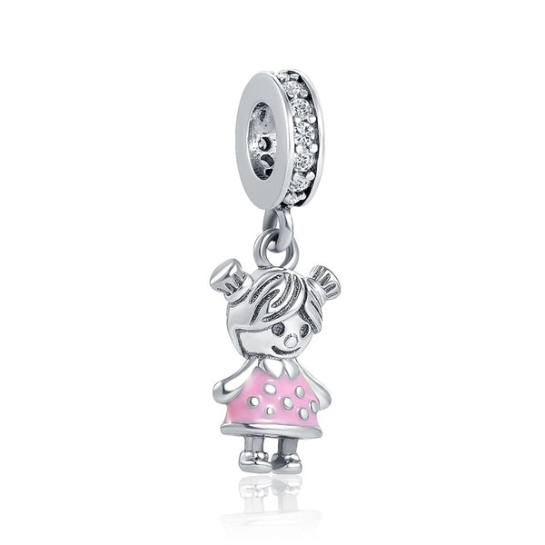 BERLOQUE CHARM PENDENTE "MENINA 1"  - PRATA 925