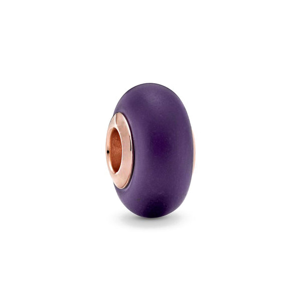 BERLOQUE CHARM "MURANO PURPLE FOSCO" - PRATA 925