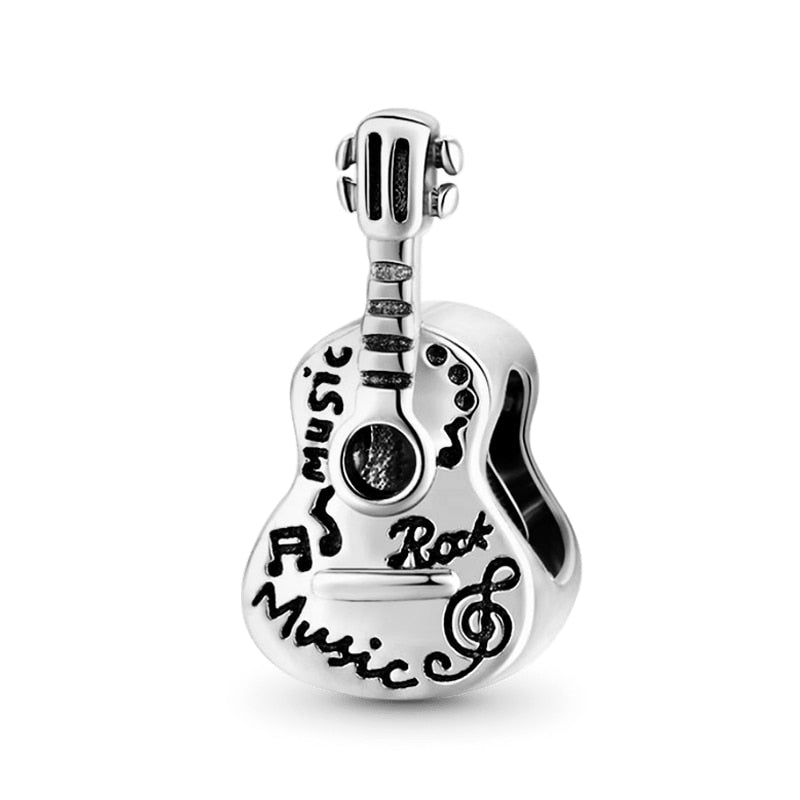 BERLOQUE CHARM SEPARADOR " VIOLÃO MUSIC" - PRATA 925