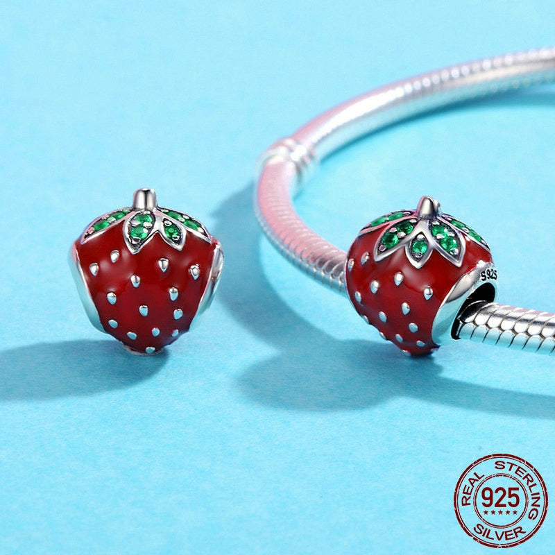 BERLOQUE CHARM "LOVE MORANGO" - PRATA 925