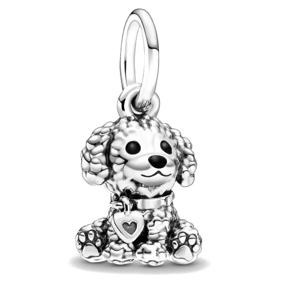 BERLOQUE CHARM PENDENTE DOG "POODLE BABY" - PRATA 925