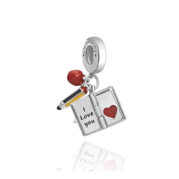 BERLOQUE CHARM "I LOVE YOU PROFESSORA" - PRATA 925