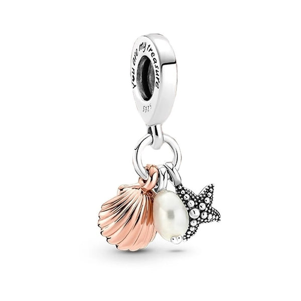 BERLOQUE CHARM PENDENTE "EU AMO O MAR" - PRATA 925