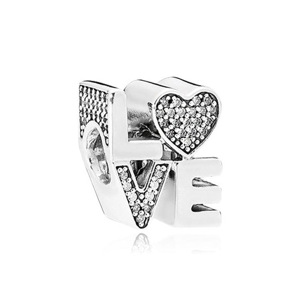 BERLOQUE CHARM SEPARADOR "LOVE 1" - PRATA 925'