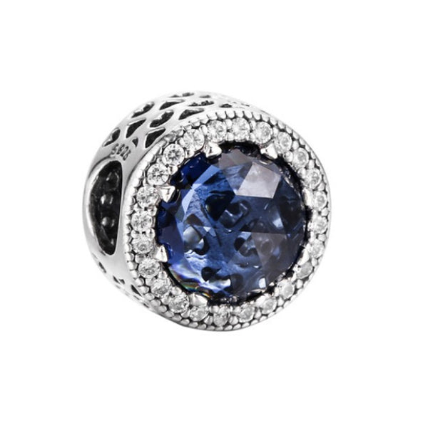 BERLOQUE CHARM SEPARADOR "AZUL LUNAR" - PRATA 925