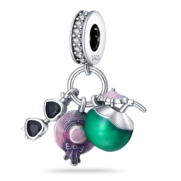 BERLOQUE CHARM PENDENTE "MOOD VERÃO" - PRATA 925