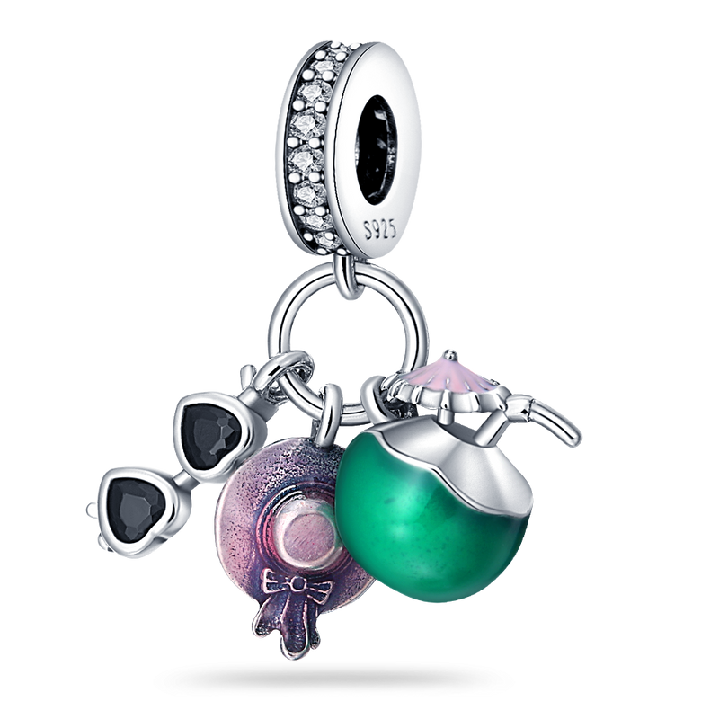 BERLOQUE CHARM PENDENTE "MOOD VERÃO" - PRATA 925