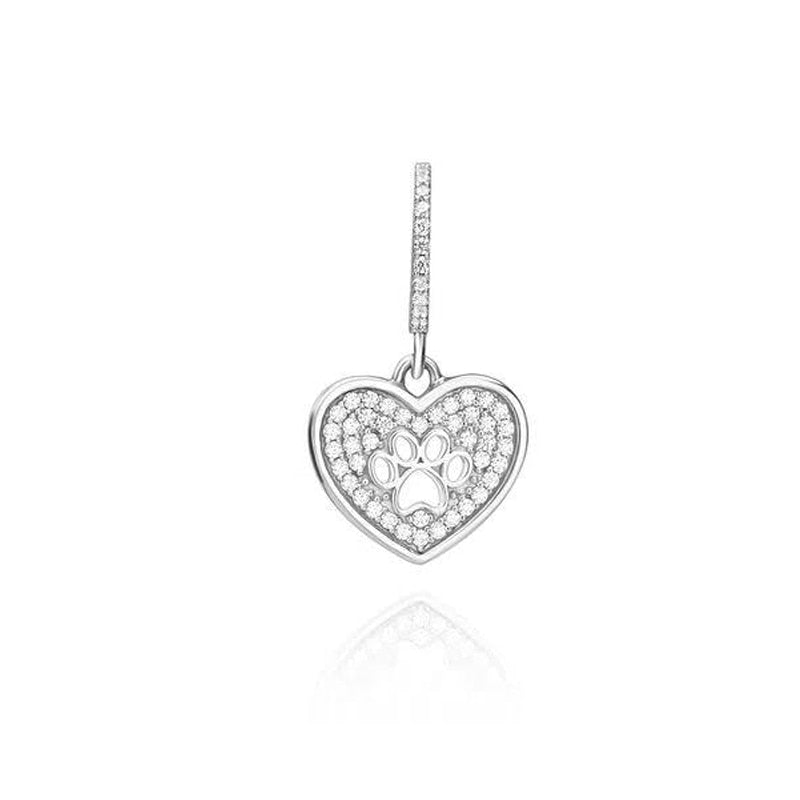 BERLOQUE CHARM PENDENTE "I LOVE DOG" - PRATA 925