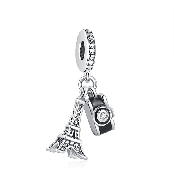 BERLOQUE CHARM PENDENTE "TORRE EIFFEL CÂMERA" - PRATA 925