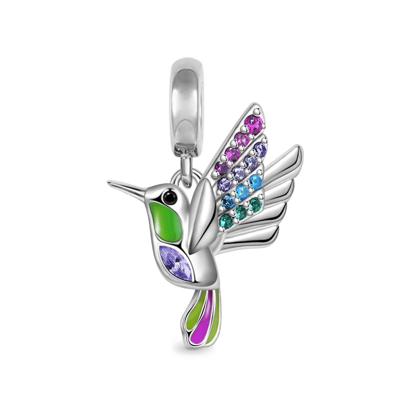 BERLOQUE CHARM PENDENTE "BEIJA FLOR" - PRATA 925"