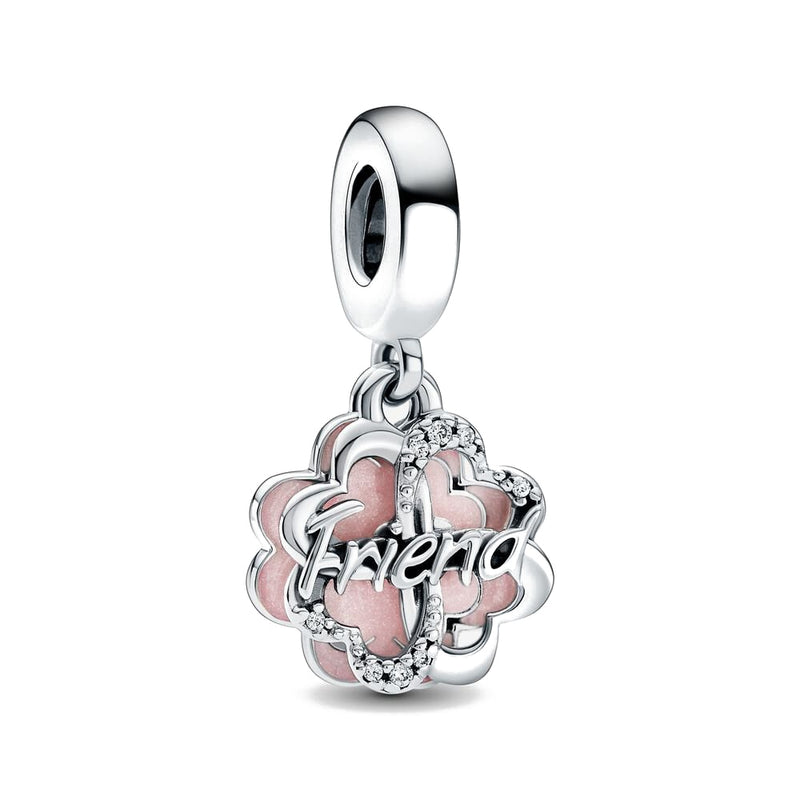 BERLOQUE CHARM PENDENTE "FRIEND/ AMIGA" - PRATA 925