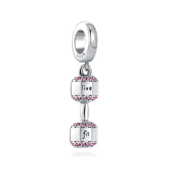 BERLOQUE CHARM PENDENTE "HALTERE LIVE FIT" - PRATA 925