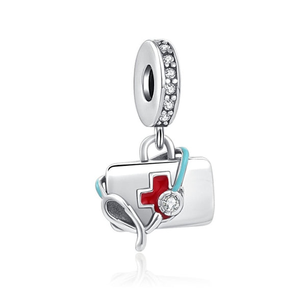 BERLOQUE CHARM PENDENTE "MEDICINA/ENFERMAGEM" - PRATA 925