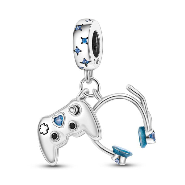 BERLOQUE CHARM PENDENTE "I LOVE GAMES" - PRATA 925