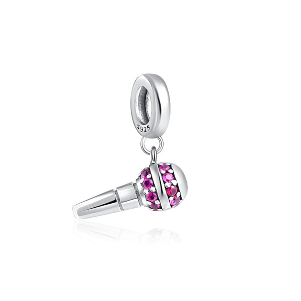 BERLOQUE CHARM PENDENTE "MICROFONE" - PRATA 925