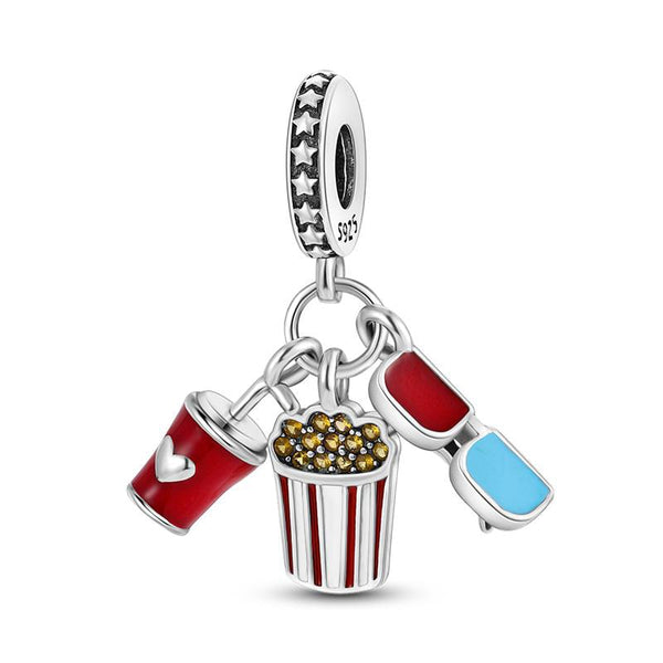 BERLOQUE CHARM PENDENTE "AMO CINEMA" - PRATA 925"