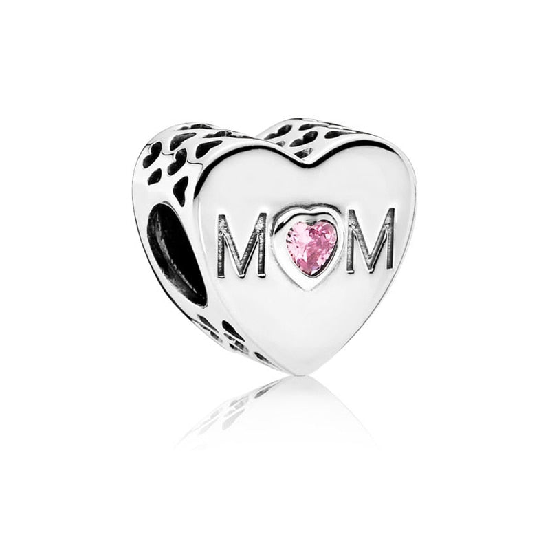 BERLOQUE CHARM CORAÇÃO MOM "MÃE" - PRATA 925