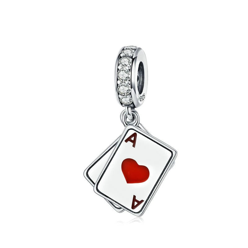 BERLOQUE CHARM PENDENTE "CARTAS" - PRATA 925