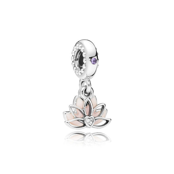 BERLOQUE CHARM PENDENTE "FLOR DE LÓTUS" - PRATA 925