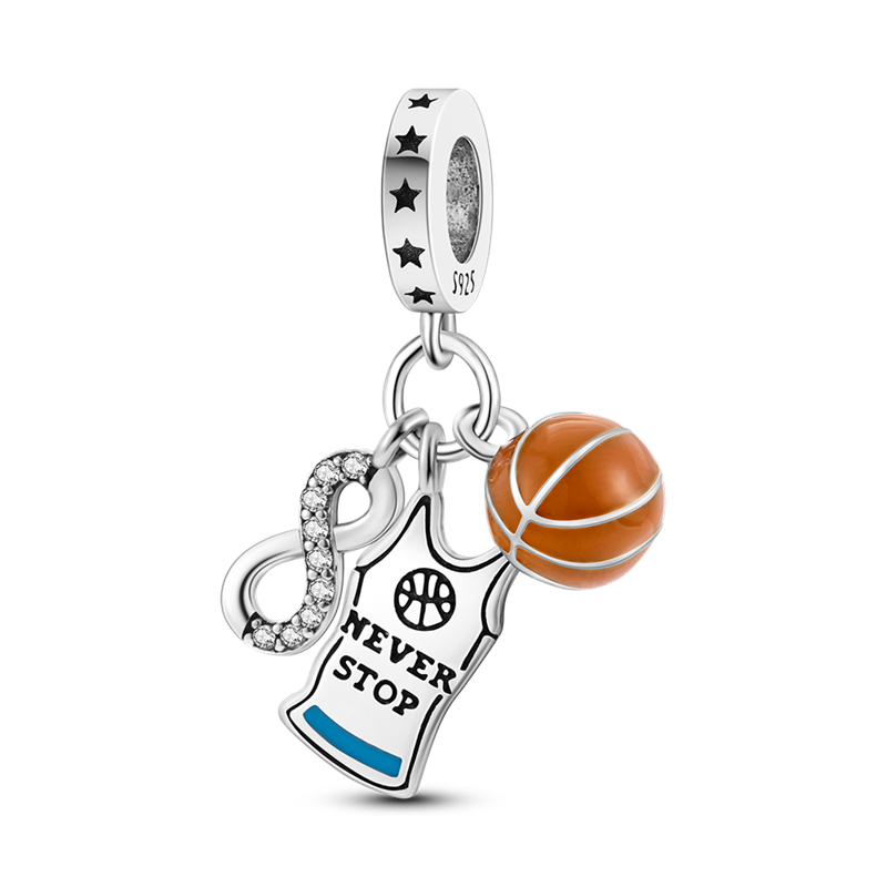 BERLOQUE CHARM PENDENTE "BASQUETE" - PRATA 925