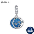 BERLOQUE CHARM "SIGNOS/ZODÍACO AZUL BRILHANTE" - PRATA 925