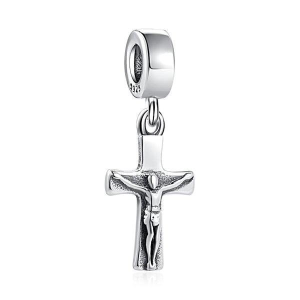 BERLOQUE CHARM PENDENTE "CRUCIFIXO JESUS" - PRATA 925