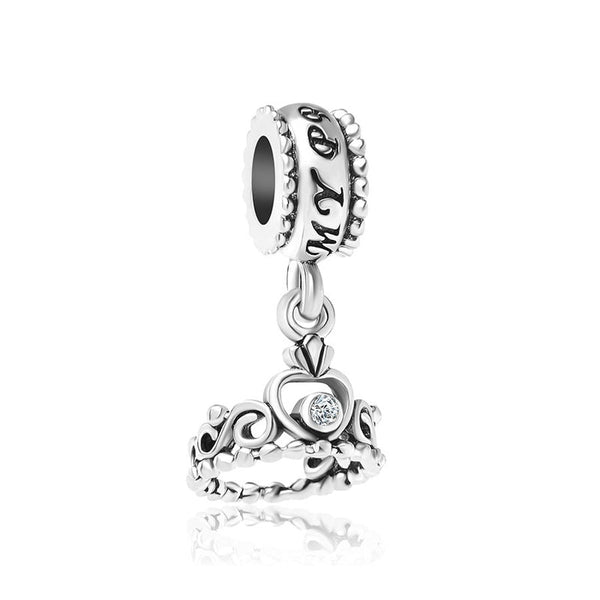 BERLOQUE CHARM PENDENTE "COROA DE PRINCESA" - PRATA 925