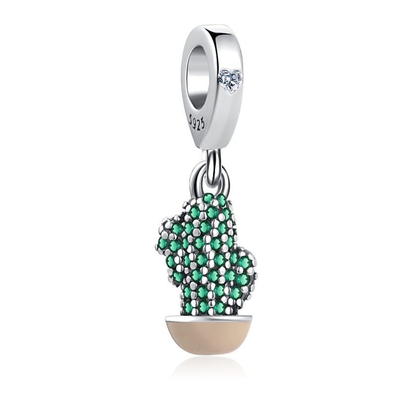 BERLOQUE CHARM PENDENTE "CACTO VASO" - PRATA 925